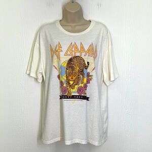 Vinyl Threads - Def Leppard 1987 Tour Colorful Graphic  T Shirt Size XL